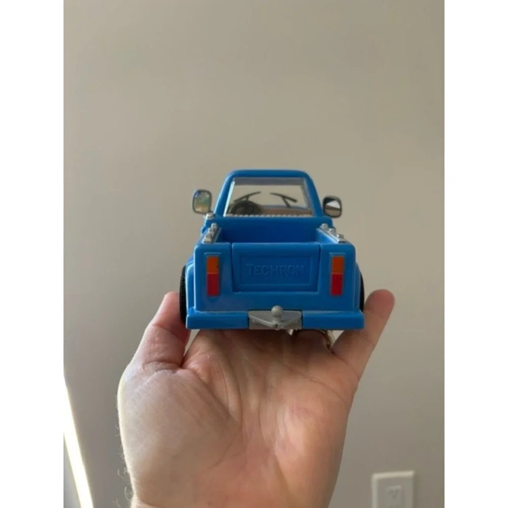 Chevron Cars Pete Pick-Up No 7 Blue Toy Truck Collectible Techron Vintage Style